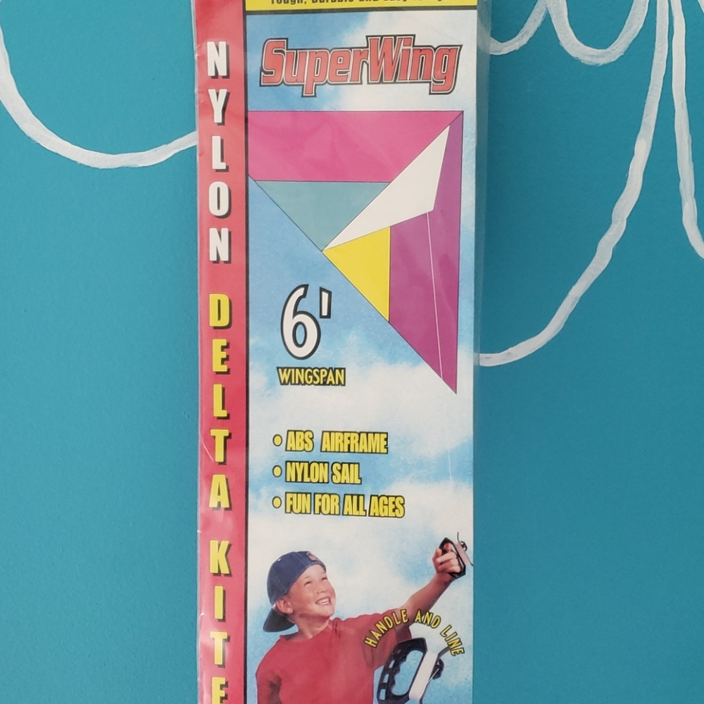 Brand new nylon kite, ready to fly!